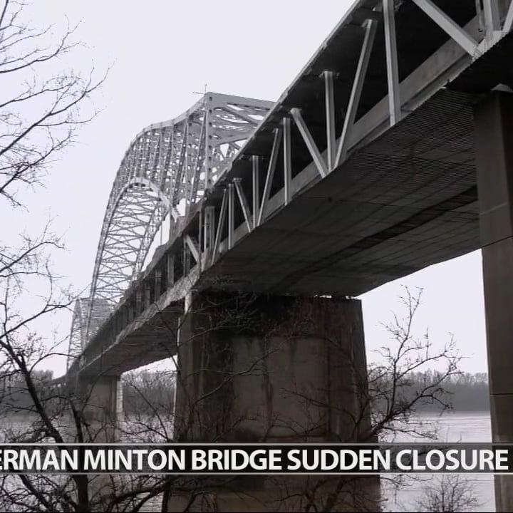 Sherman Minton Bridge closed indefinitely after crews find main deck needs 'immediate inspection'